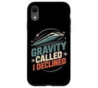 Custodia per iPhone XR Maglev Train Physics Humor Gravity chiamato ho rifiutato la scienza