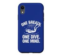 Custodia per iPhone XR Maglia apnea: One Breath - One Dive, One Mind. Apnea