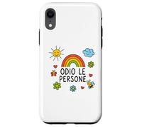 Custodia per iPhone XR Maglia Divertente ODIO LE PERSONE vi voglio bene… da lontano