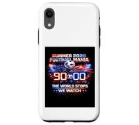 Custodia per iPhone XR Maglietta per fan di The World Stops We Watch 90 Minutes Soccer 2026.