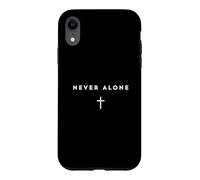 Custodia per iPhone XR Mai solo Gesù versetto della Bibbia cattolica con croce