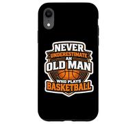 Custodia per iPhone XR Mai sottovalutare un vecchio che gioca a basket Mens Fun