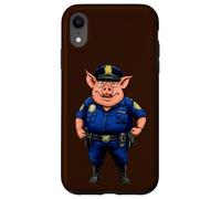 Custodia per iPhone XR maiali polizia