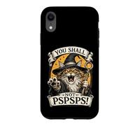 Custodia per iPhone XR Maine Coon Cat Wizard You Shall Not PSPS Fantasy Magic