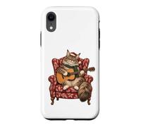 Custodia per iPhone XR Maine Coon - Chitarra acustica con gatto, canti natalizi