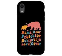 Custodia per iPhone XR Mama Bear Protector Love Giver Mothers Day Groovy Stylish