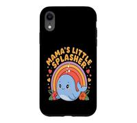 Custodia per iPhone XR Mama's Little Slasher Cute Whale Mom Kids