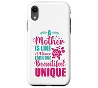 Custodia per iPhone XR Mamma Camicia Una Madre È Come Un Fiore Divertente Festa Della Mamma