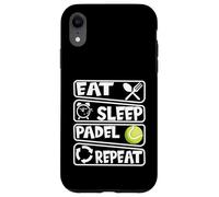 Custodia per iPhone XR Mangia Dormi Padel Ripeti Giocatore di frasi divertenti