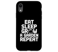 Custodia per iPhone XR Mangiare Dormire Crescere un giardino Ripeti Divertente Giardinaggio Gioco