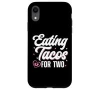 Custodia per iPhone XR Mangiare Tacos per due bambini Annuncio di gravidanza Mamma orgogliosa