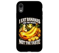 Custodia per iPhone XR Mangio banane per la forma, non il gusto umorismo per adulti Meme