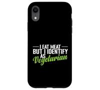 Custodia per iPhone XR Mangio carne identifica come divertente vegetariano