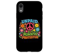 Custodia per iPhone XR Manifestante pacifico non pagato Retro Pace Attivismo Libertà