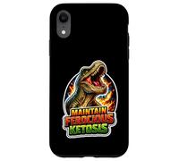 Custodia per iPhone XR Mantenere la chetosi feroce T Rex Keto Humor