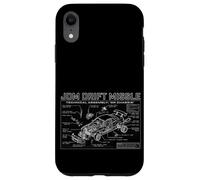 Custodia per iPhone XR Manuale di montaggio tecnico del missile alla deriva JDM Grafico