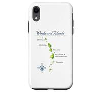Custodia per iPhone XR Mappa di Isole Sopravento St Lucia Grenada