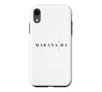 Custodia per iPhone XR Maranatha citazione greca vieni signore gesù