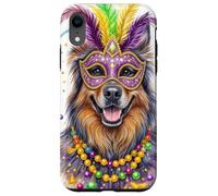 Custodia per iPhone XR Mardi Gras Belgian Tervuren Dog