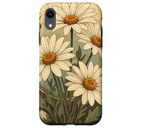 Custodia per iPhone XR Margherita Art Nouveau Elegance Mese Nascita Fiore