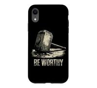 Custodia per iPhone XR Martello di Thor Mjölnir Be worthy, mitologia nordica