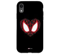 Custodia per iPhone XR Marvel Spider-Man Miles Morales - Maschera a forma di cuore per San Valentino