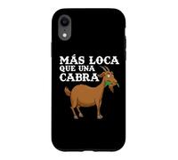 Custodia per iPhone XR Más Loca Que Una Cabra Granja Granjero Campesina Retro
