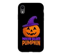 Custodia per iPhone XR Master Builder Zucca Strega Mattoni Builder Halloween Kid