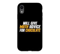 Custodia per iPhone XR Matematica, Insegnante divertente darà consigli di matematica per il cioccolato