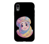 Custodia per iPhone XR Matrioska Bambola Russa Nesting Folk Carattere Grafico Viso