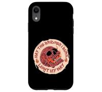 Custodia per iPhone XR May The Bridges I Burn Light My Way Skull Gothic Graphic