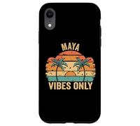 Custodia per iPhone XR MAYA Vibes Only Cute Retro Girls MAYA Name