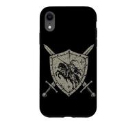 Custodia per iPhone XR Medieval Knight Shield Swords Renaissance Festival Araldica