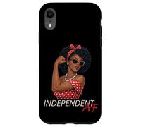 Custodia per iPhone XR Melanina Afrocentrica Ragazza Pin Up Nera AF Indipendente