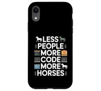 Custodia per iPhone XR Meno persone Più codice Più cavalli Programmatore