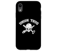 Custodia per iPhone XR Mens Skull Skilled Labor Day Construction Worker Union Thug