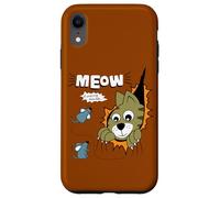 Custodia per iPhone XR Meow Finding Mouse, Cats & Mice Illustration Graphic Designs