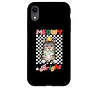 Custodia per iPhone XR Meowy And Bright American Wirehair Christmas Groovy Cats