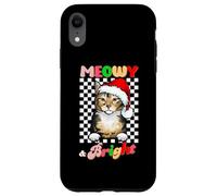 Custodia per iPhone XR Meowy And Bright Tortoiseshell Cat Christmas Groovy Cats