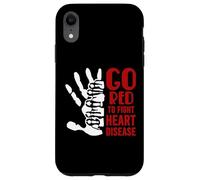 Custodia per iPhone XR Mese del cuore americano - Diventa rosso per la consapevolezza delle malattie cardiache
