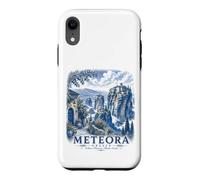 Custodia per iPhone XR Meteora Grecia Monastero Vintage Viaggi Paesaggio Arte