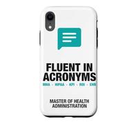 Custodia per iPhone XR MHA Fluent in Acronyms Laurea Management Sanitario
