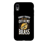 Custodia per iPhone XR Mi dispiace ho tooted è venuto fuori dal mio ottone Tuba Pun