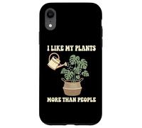 Custodia per iPhone XR Mi piacciono le mie piante più delle persone Hobbyist botanico