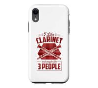 Custodia per iPhone XR Mi piace il clarinetto e forse mi piace 3 persone