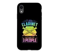 Custodia per iPhone XR Mi piace il clarinetto e forse mi piace 3 persone