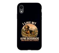 Custodia per iPhone XR Mi piace il mio Alpine Dachsbracke e forse come 3 persone umorismo