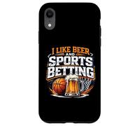 Custodia per iPhone XR Mi piace la birra e le scommesse sportive Parlay Bere Basket