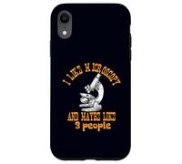 Custodia per iPhone XR Mi piace la microscopia e forse mi piace 3 Persone Divertente Scienza Nerd