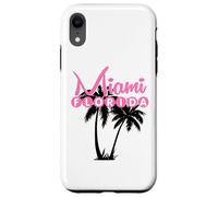 Custodia per iPhone XR Miami Florida Stati Uniti Retro Palme